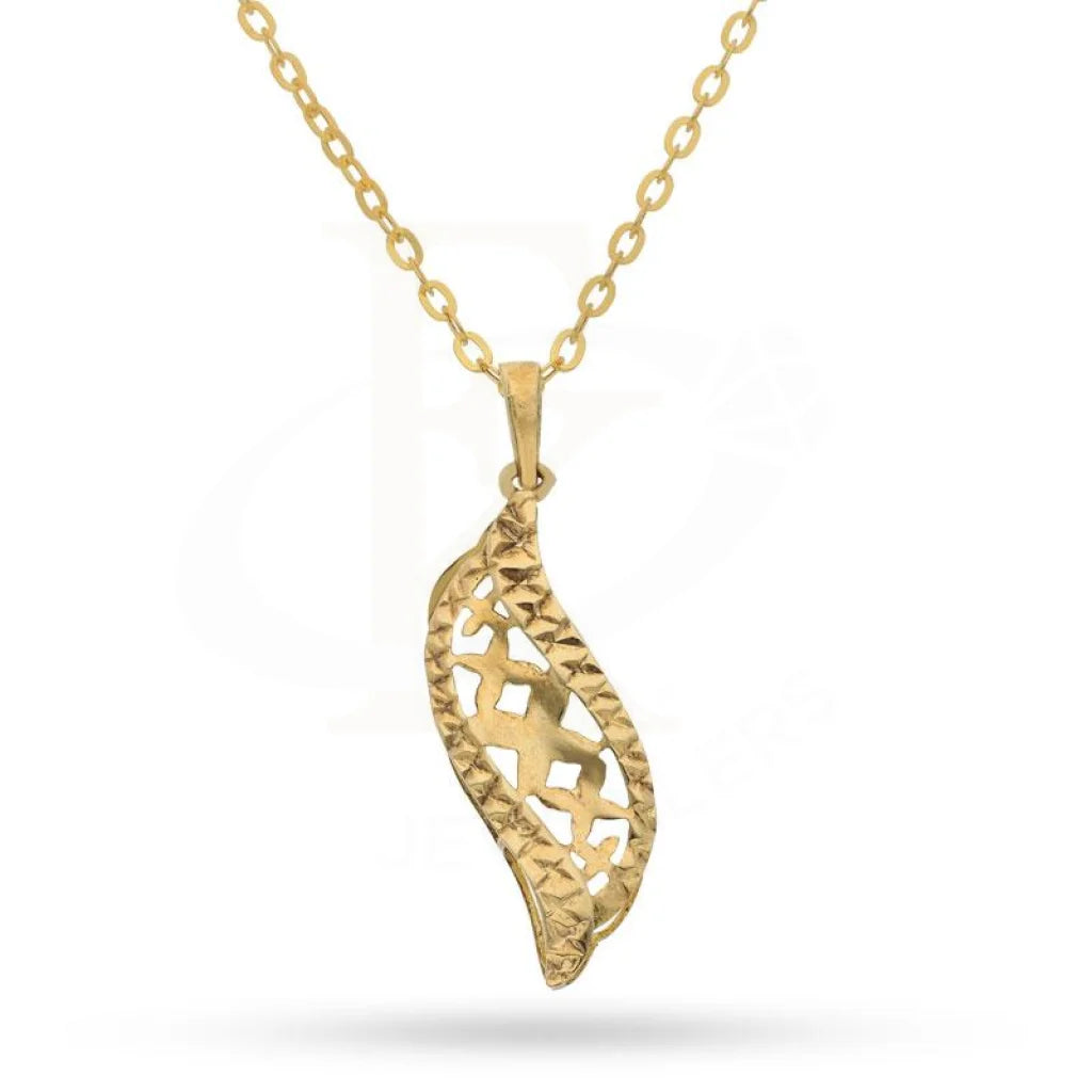 Soft Necklaces -Gold Necklace (Chain with Pendant) 18KT - FKJNKL1474