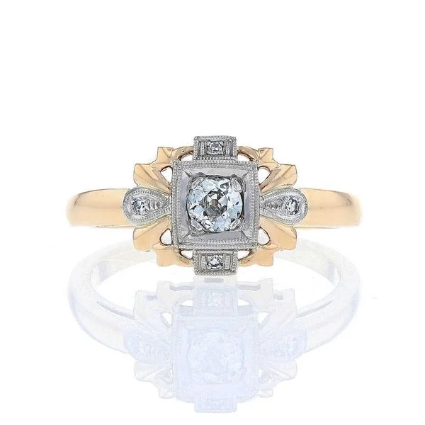 Ladies Rings with Fluorite-Antique Diamond Ring