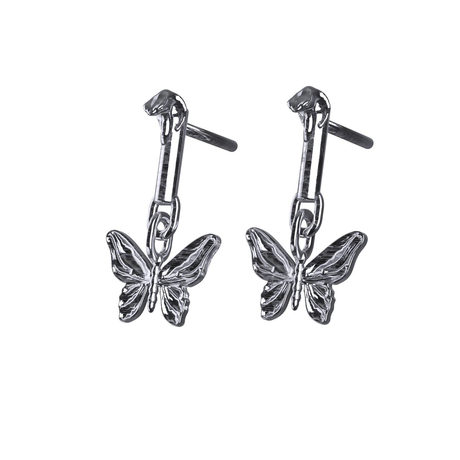 Ladies Earrings for Evening-BUTTERFLY EARRING (DANGLE)