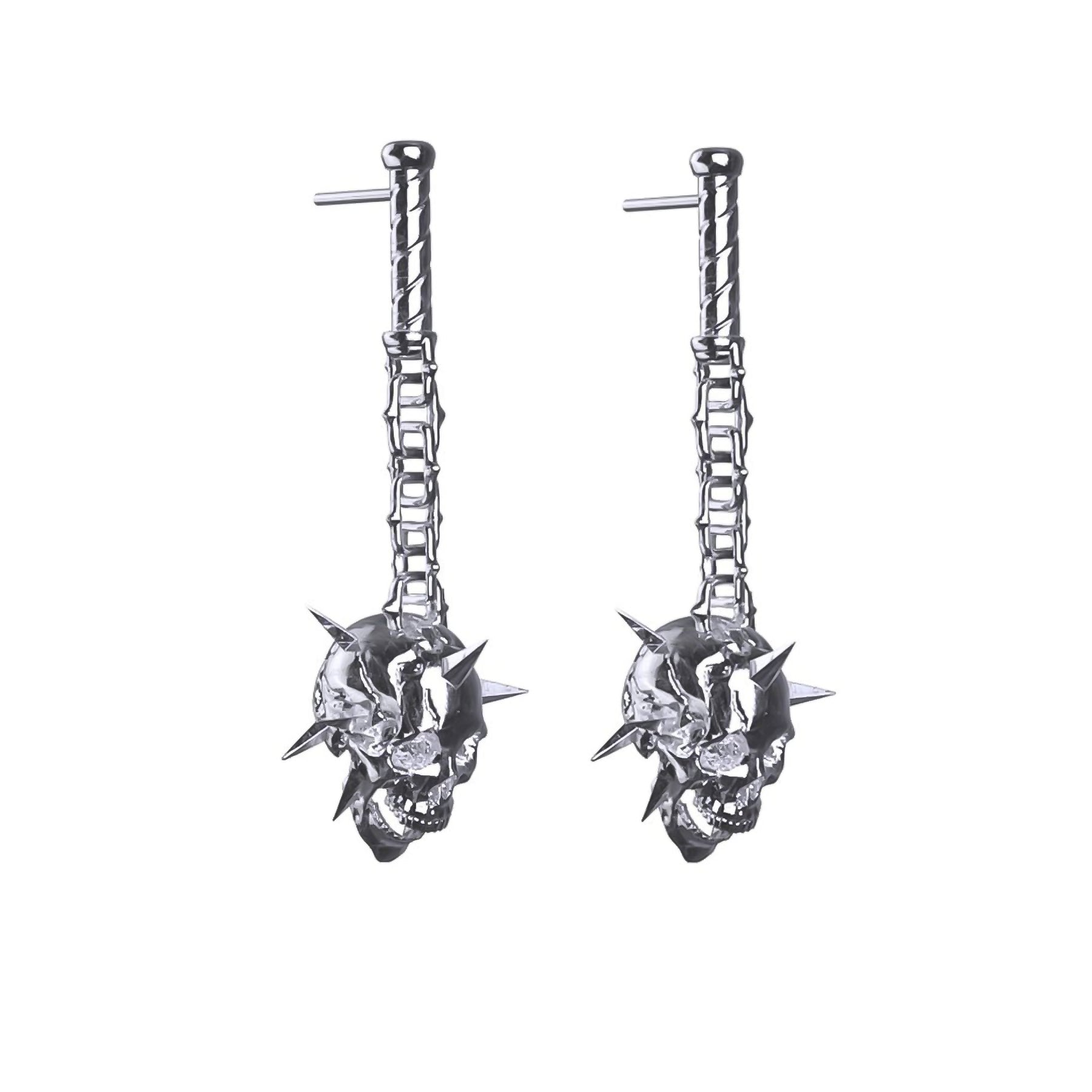 Ladies Earrings Clip On-6TH CIRCLE OF HELL EARRING