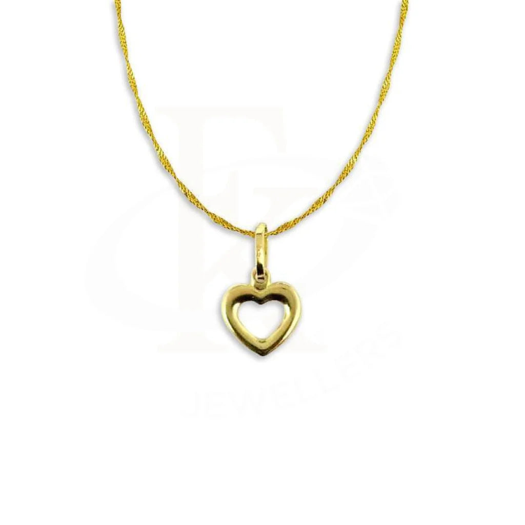 Balance Necklaces -Gold Necklace (Chain with Heart Pendant) 18KT - FKJNKL1222