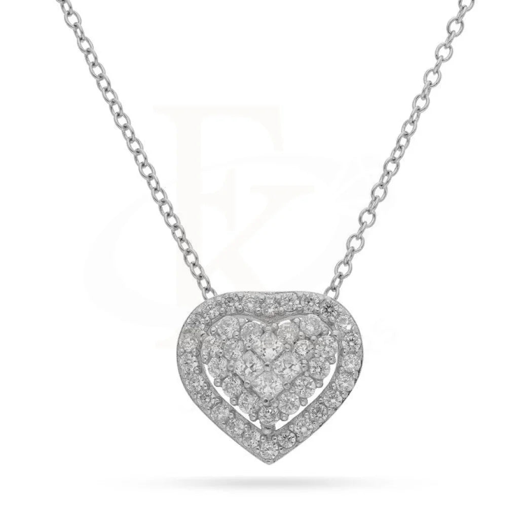 Happiness Necklaces -Sterling Silver 925 Hearts Necklace - FKJNKLSL2205