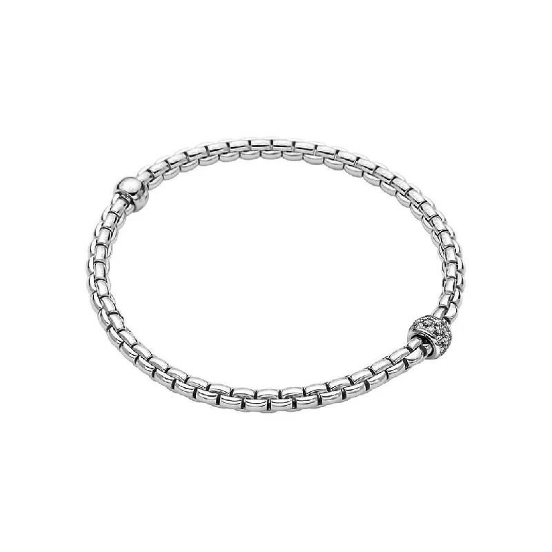 Symmetrical Bracelets -0.19 ctw Diamond Stretch Flex Bracelet