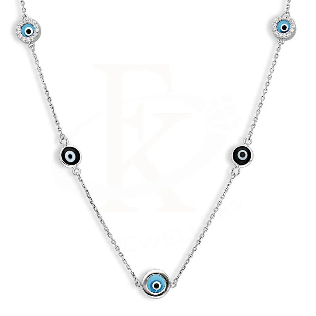 Mermaid Necklaces -Sterling Silver 925 Evil Eye Necklace - FKJNKLSL2642