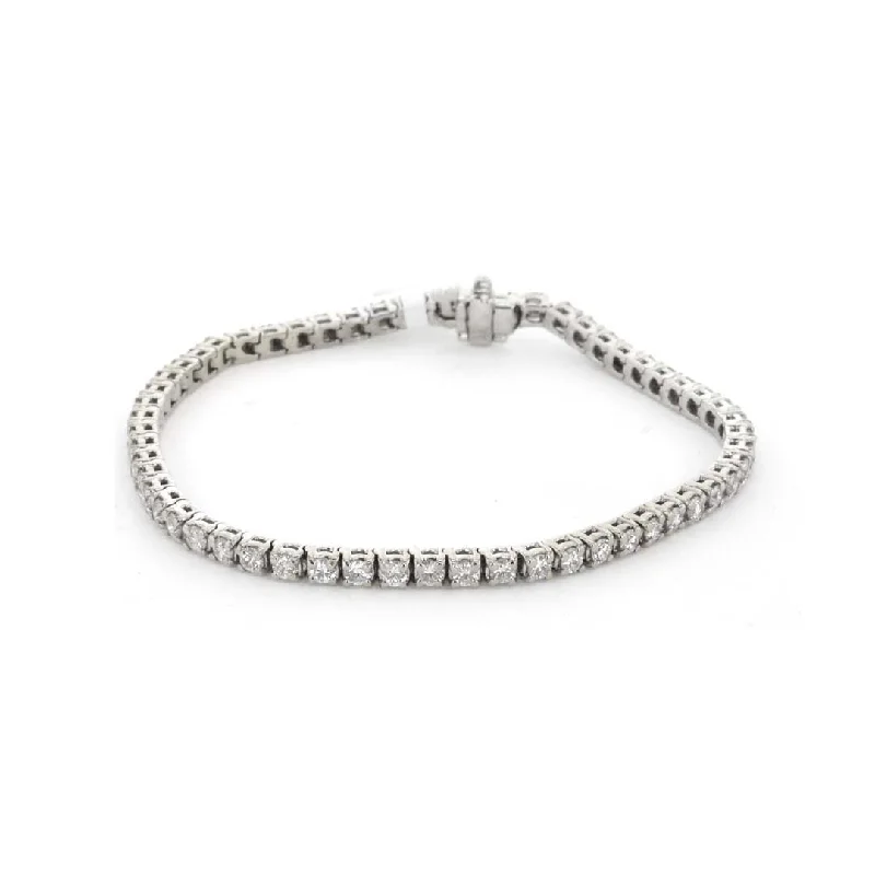 Beaded Bracelets -2.80 ctw Diamond Tennis Bracelet