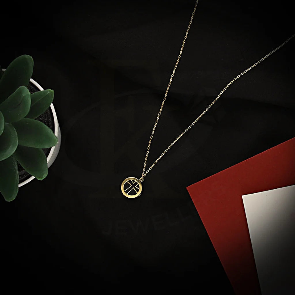 Green Necklaces -Gold Cross Necklace 18KT - FKJNKL18K5366