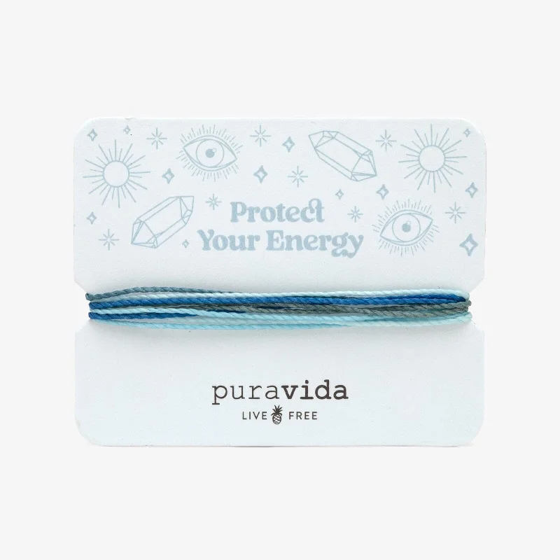 Wooden Bracelets -Protect your Energy Bracelet Card