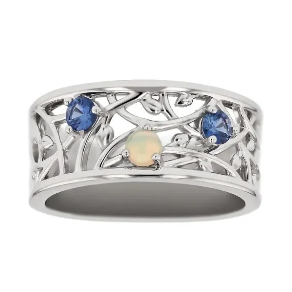 Ladies Rings Rose Gold-Mother's Ring with Children's Birthstones