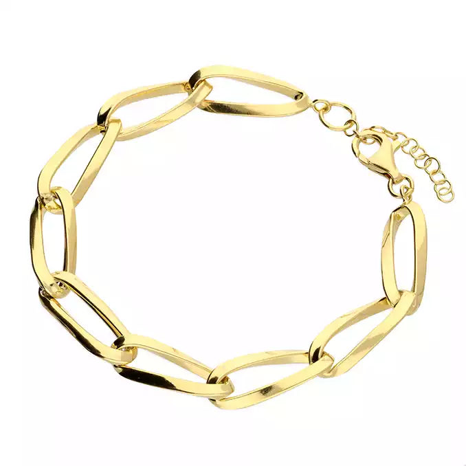 Coastal Bracelets -18ct Gold Vermeil Twisted Link Chain Bracelet