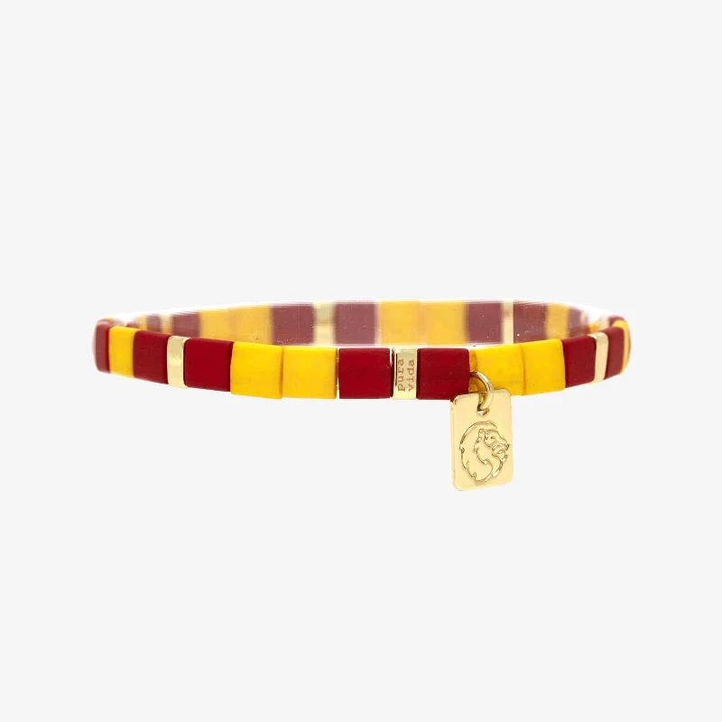 Magnetic Bracelets -Gryffindor™ Tile Bead Stretch Bracelet