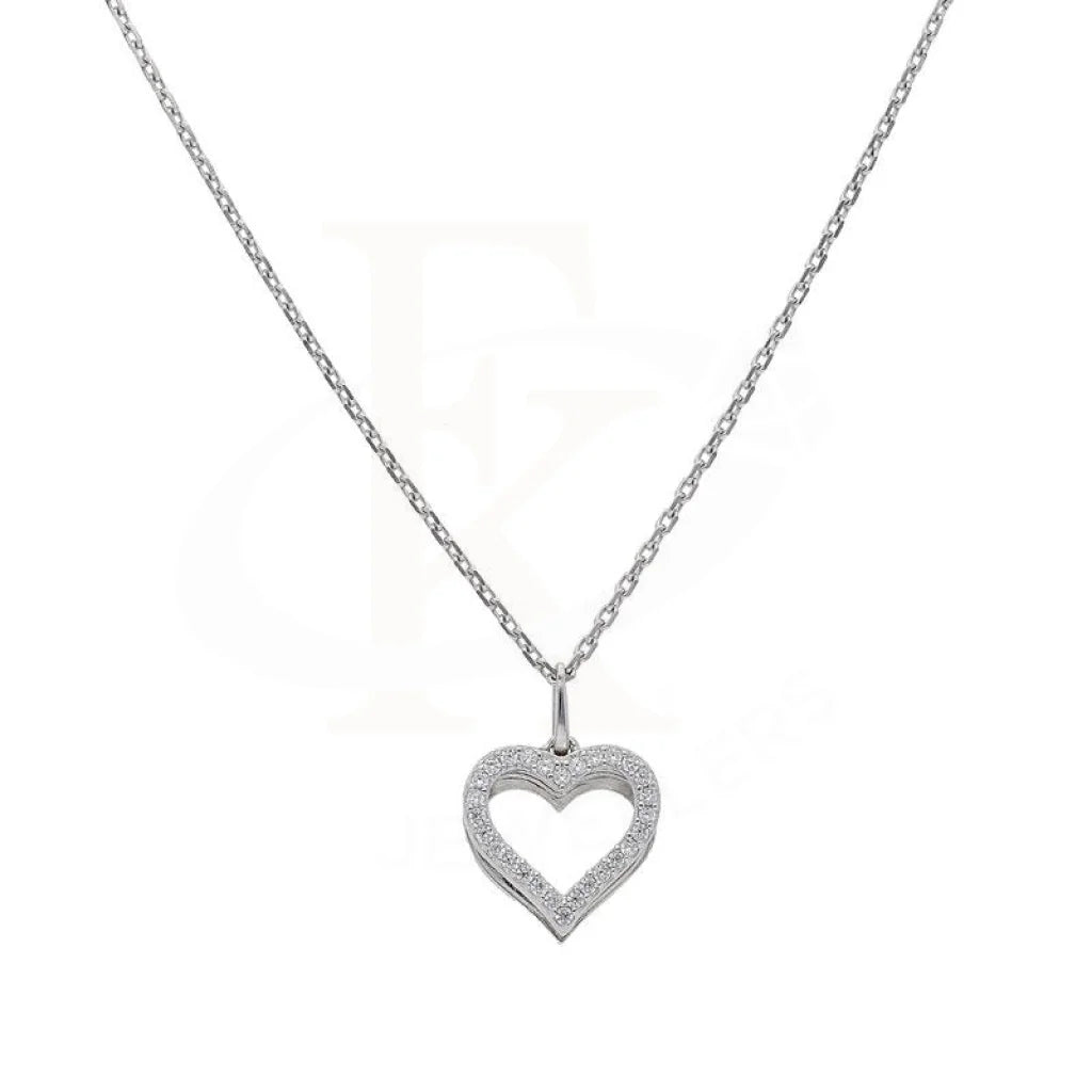 Spring Necklaces -Sterling Silver 925 Heart Necklace - FKJNKL1957