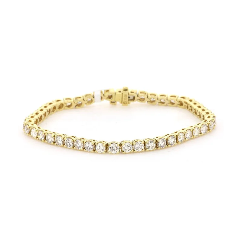 Woven Bracelets -7.32 ctw Diamond Tennis Bracelet