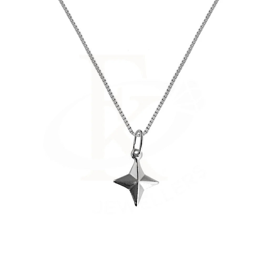 Happiness Necklaces -Silver 925 Necklace (Chain with Ninja Star Pendant) - FKJNKL1865