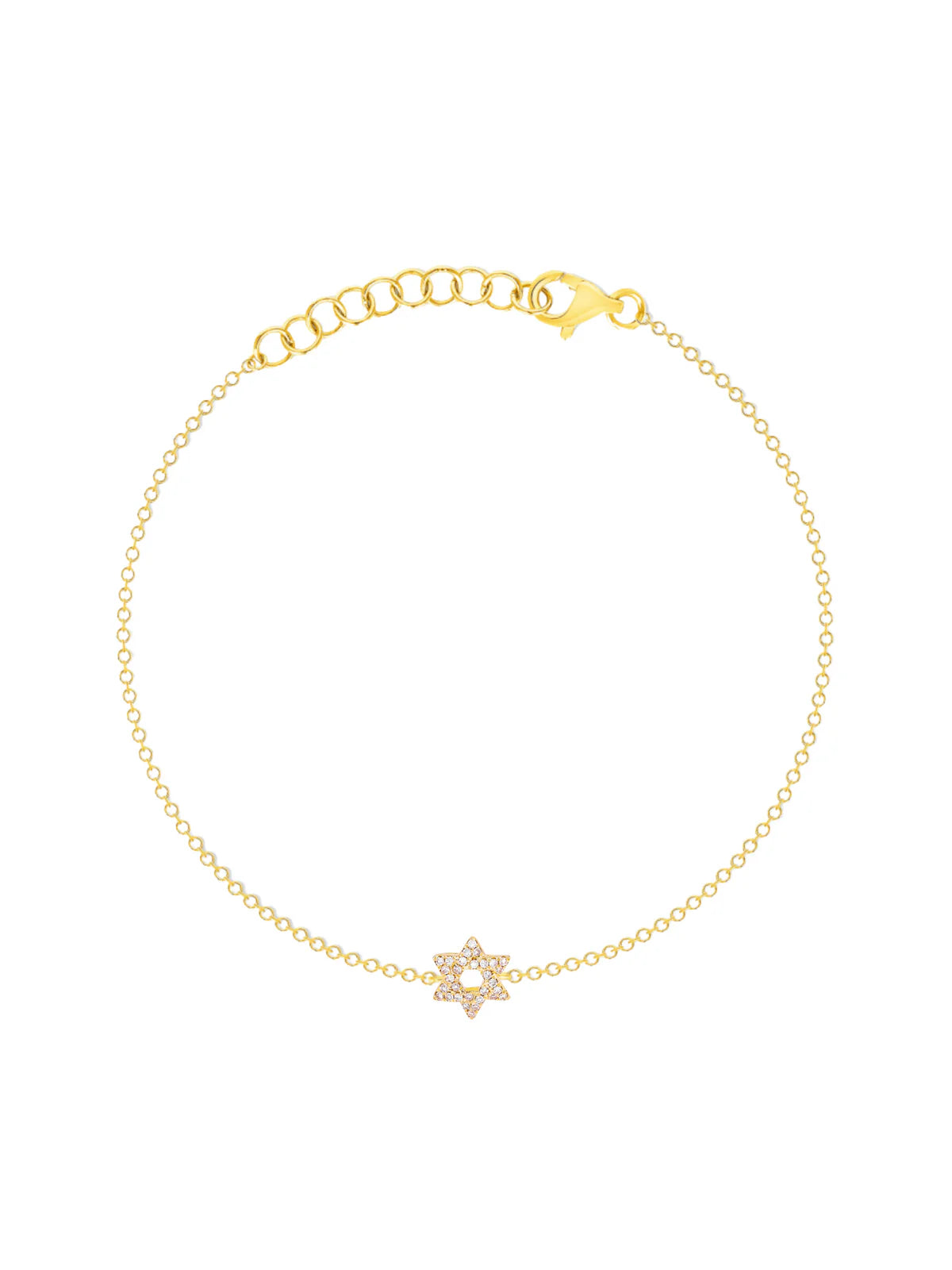 Bird Bracelets -Gold and Diamond Star of David Bracelet