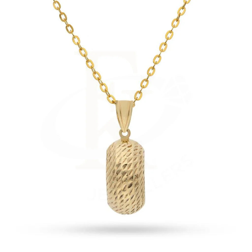 Ceramic Necklaces -Gold Necklace (Chain with Pendant) 18KT - FKJNKL1610