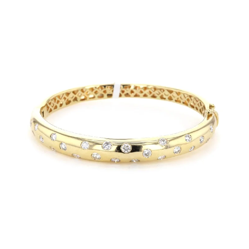 Bangle Bracelets -1.96 ctw Diamond Bangle Bracelet