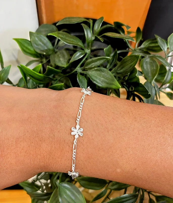 Industrial Bracelets -Sterling Silver Daisy Chain - Bracelet or Anklet