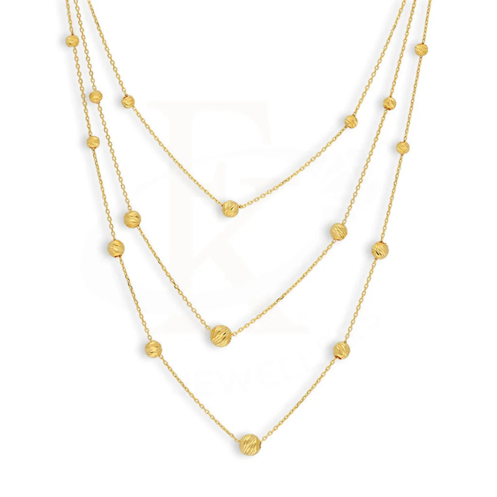 Antique Necklaces -Gold Beads Necklace 21KT - FKJNKL21KM5099