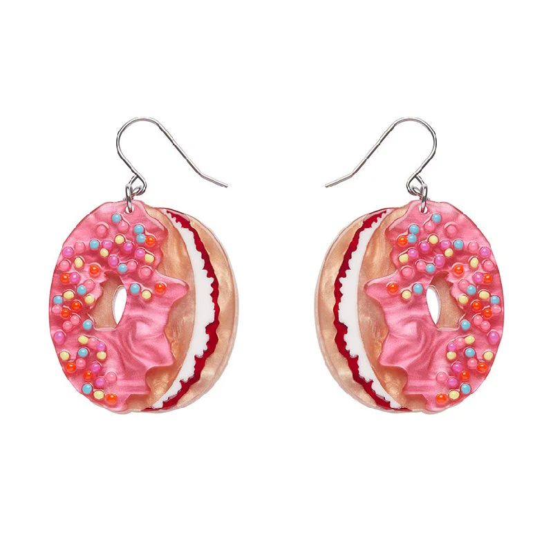 Ladies Earrings with Andalusite-Erstwilder x Katherine Sabbath - Donut Cake Drop Earrings