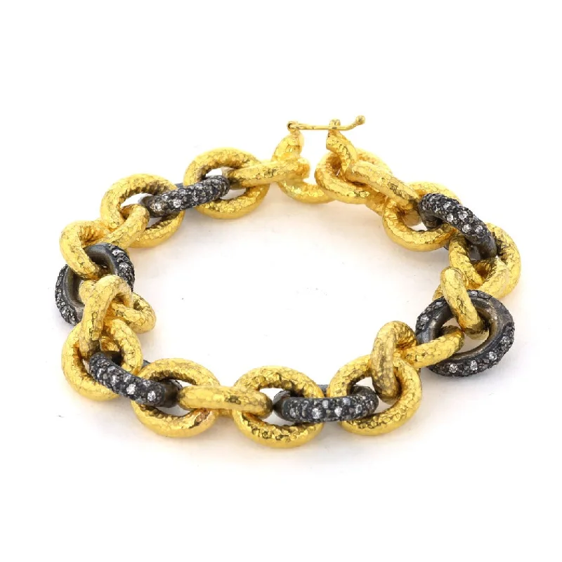 Heirloom Bracelets -24K & Silver Link Bracelet