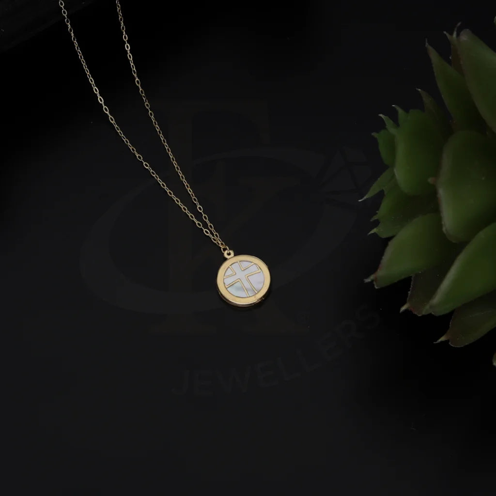 Zodiac Necklaces -Gold Necklace (Chain With Cross Pendant) 18KT - FKJNKL18K7783