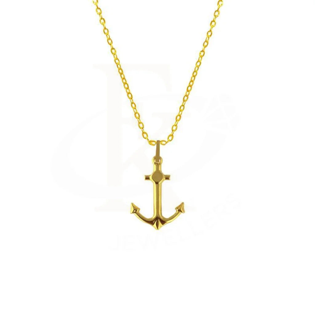 Dog Necklaces -Gold Necklace (Chain with Anchor Pendant) 18KT - FKJNKL1642