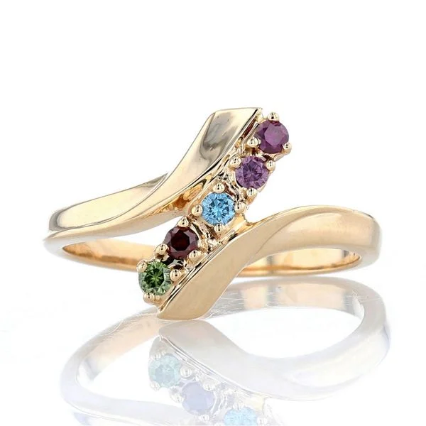 Ladies Rings for Grandmas-Family Birthstone Ring