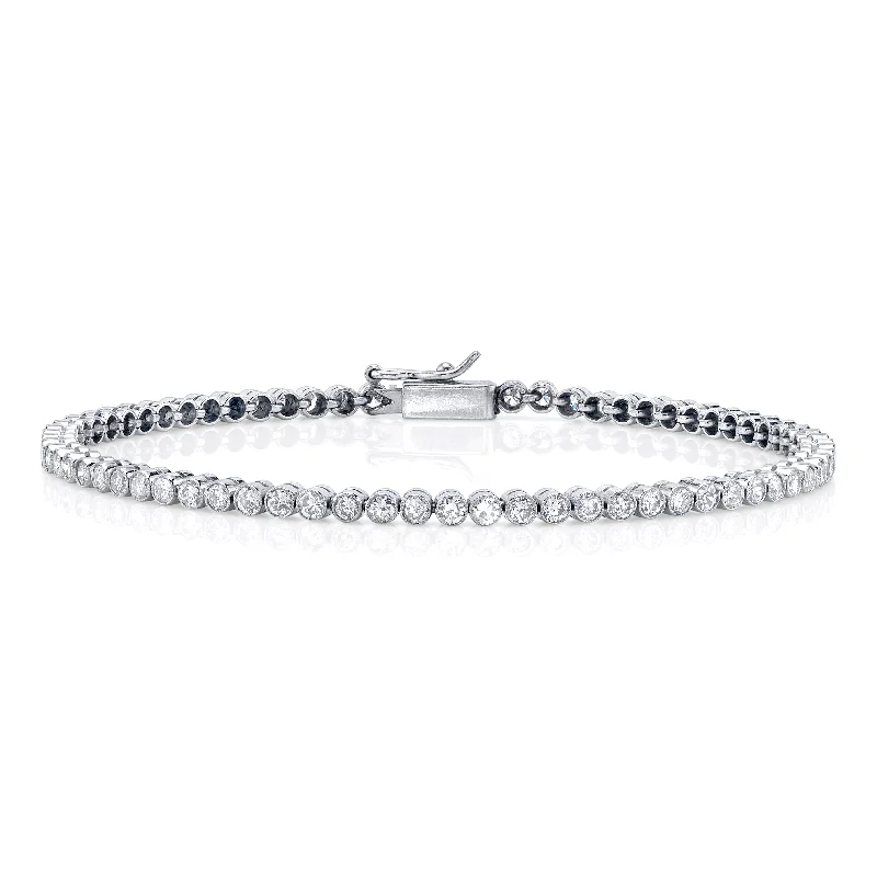 Knotted Bracelets -Gradient Bezel Diamond Bracelet, Small