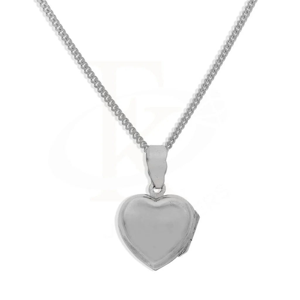 Beaded Necklaces -Sterling Silver 925 Necklace (Chain with Heart Amulet Locket Pendant) - FKJNKLSL2339