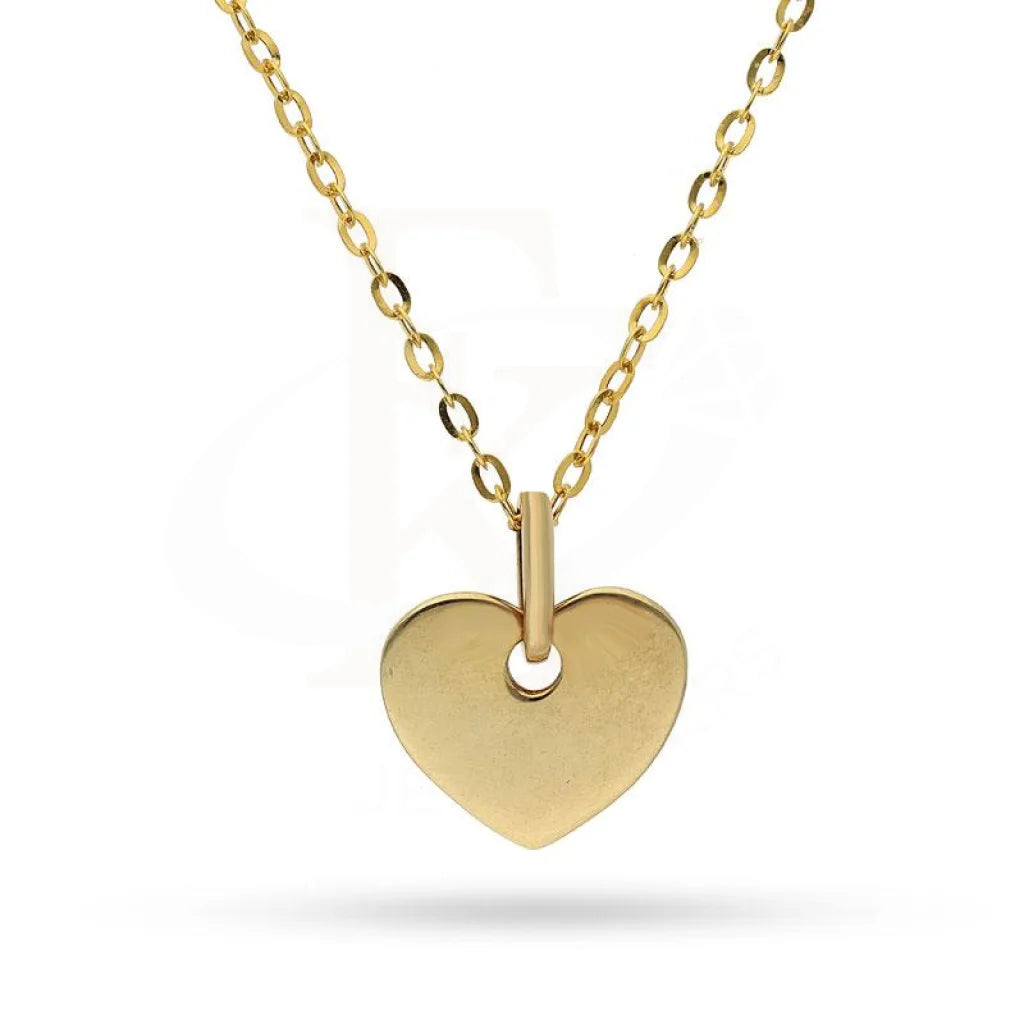 Layered Necklaces -Gold Necklace (Chain with Heart Pendant) 18KT - FKJNKL1489