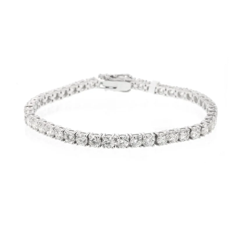 Symmetrical Bracelets -9.82 ctw Diamond Tennis Bracelet