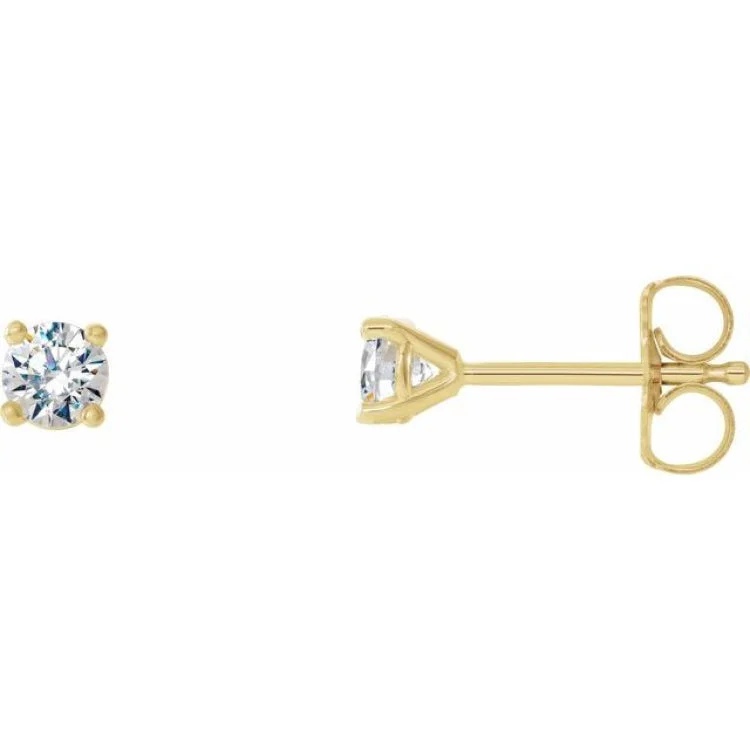 Ladies Earrings with Stichtite-14K Yellow 1/4 CTW Natural Diamond Cocktail-Style Earrings