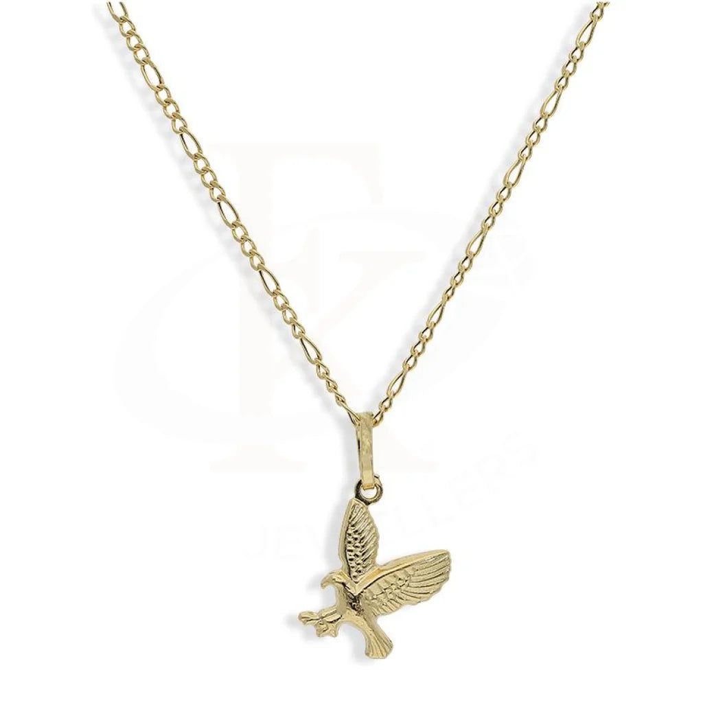 Dainty Necklaces -Gold Necklace (Chain with Eagle Shaped Pendant) 18KT - FKJNKL18K2245