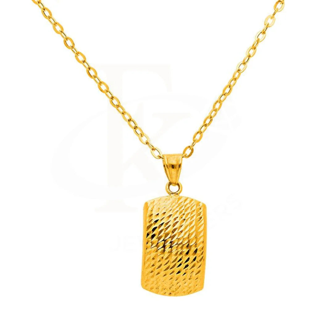 Delicate Necklaces -Gold Necklace (Chain with Pendant) 18KT - FKJNKL1561