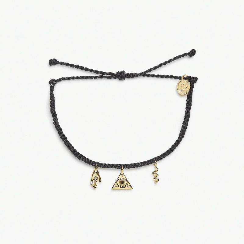 Matte Bracelets -Mystics Mixed Gold Charm Bracelet