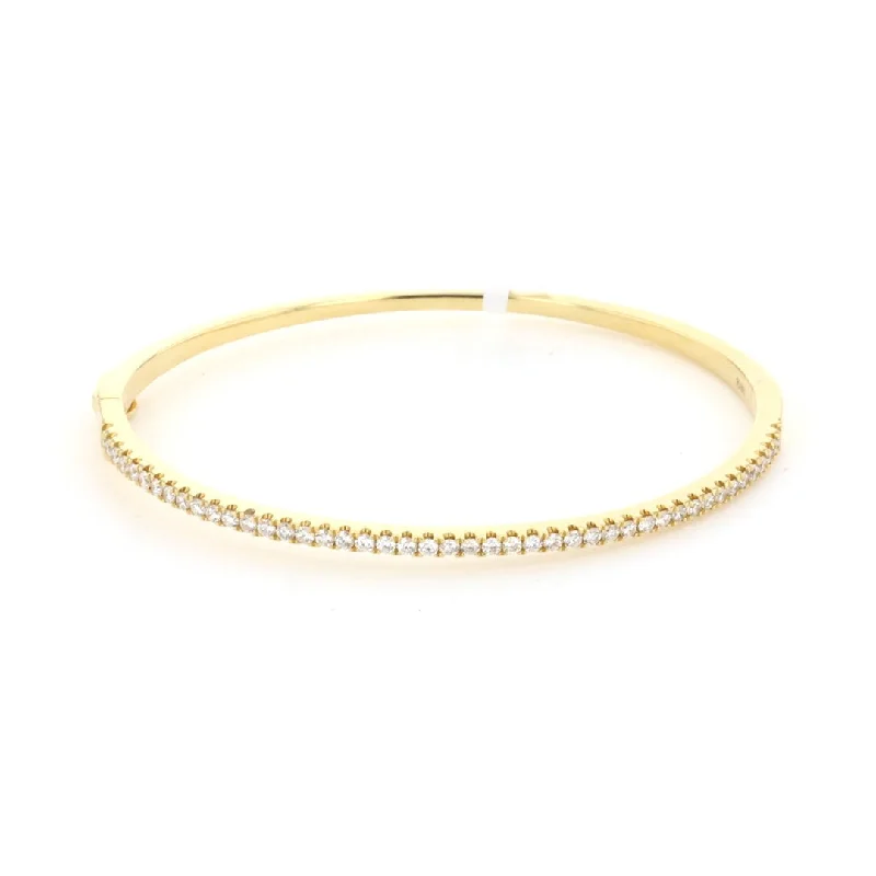 Evening Bracelets -0.85 ctw Diamond Bangle Bracelet