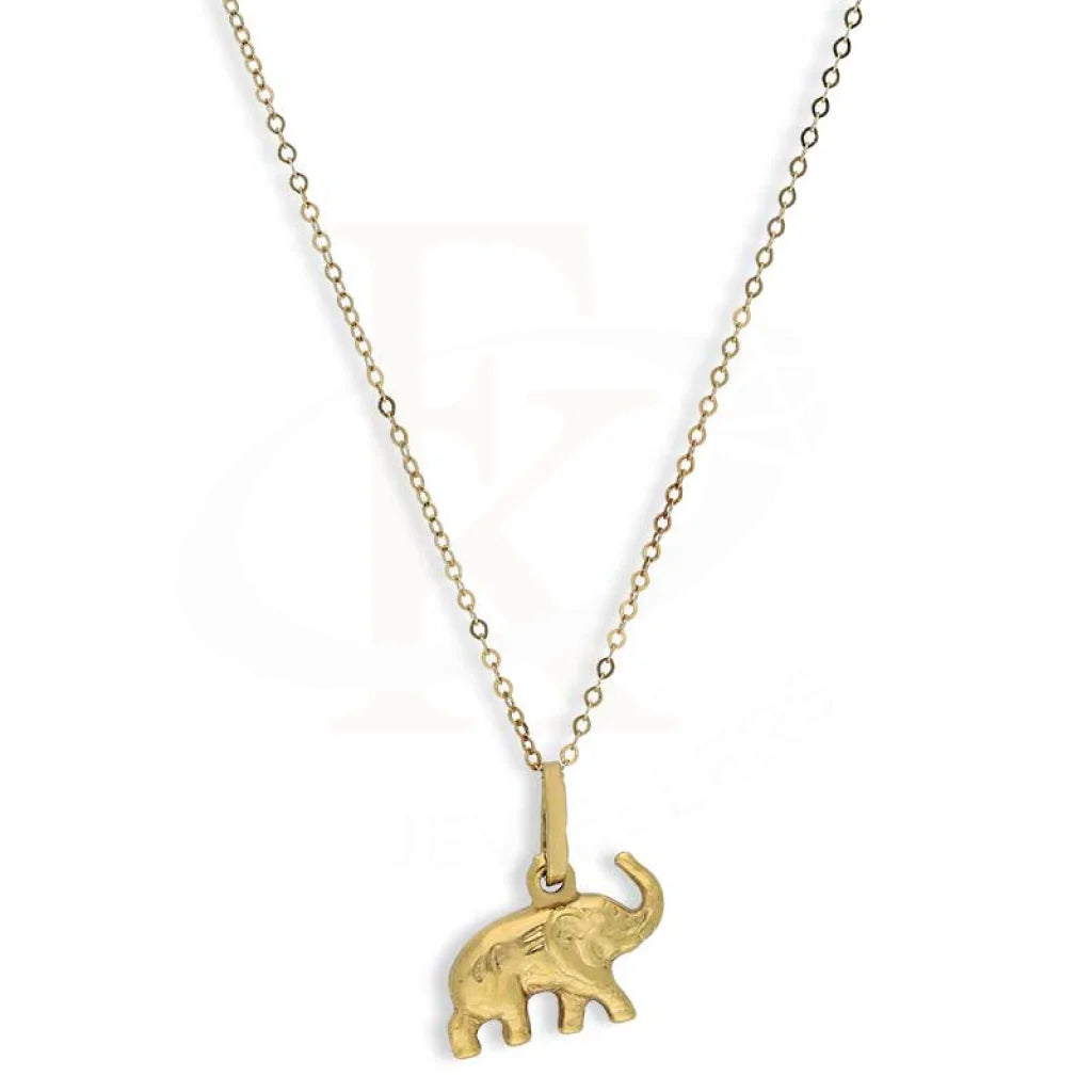 Urban Necklaces -Gold Necklace (Chain With Elephant Pendant) 18KT - FKJNKL18K3155