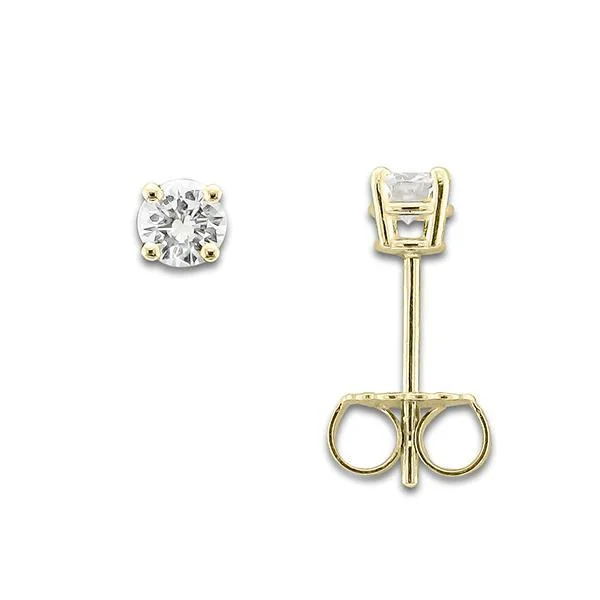 Ladies Earrings Butterfly Shape-14KT YELLOW GOLD 1/4 CTW ROUND DIAMOND EARRINGS