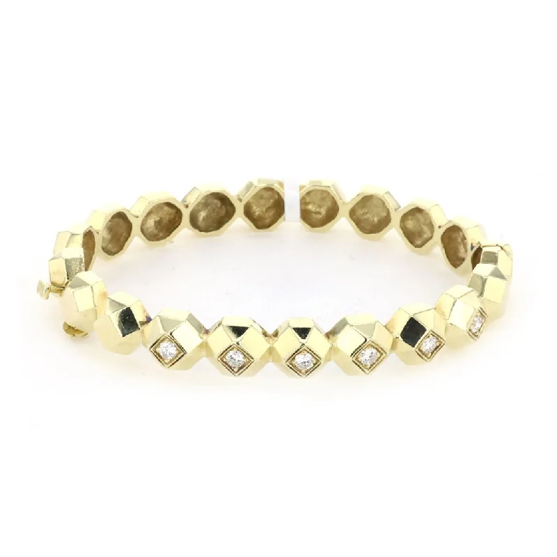 Geometric Bracelets -Diamond Octagon Bracelet