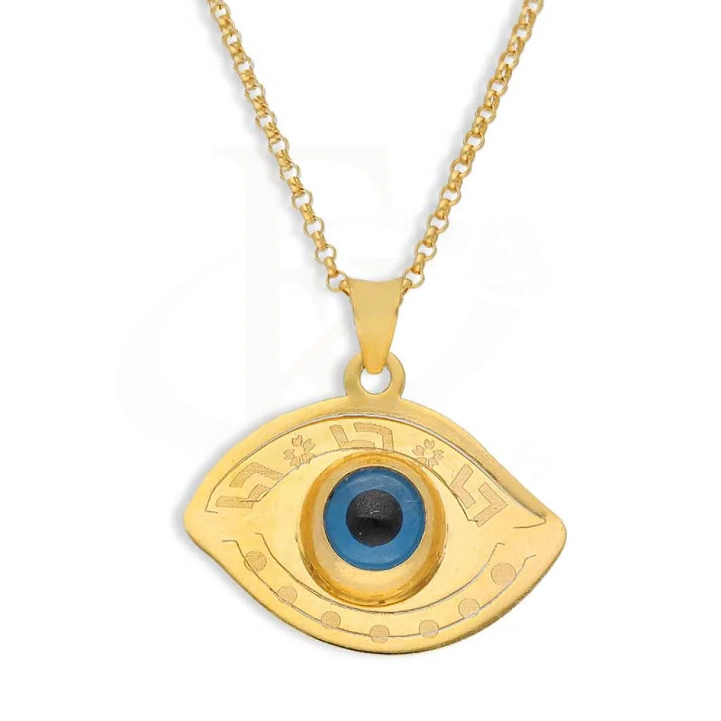 Celestial Necklaces -Gold Necklace (Chain with Evil Eye Pendant) 21KT - FKJNKL21K2438