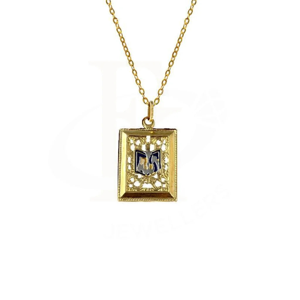 Minimal Necklaces -Gold Allah Necklace (Chain with Pendant) 18KT - FKJNKL1590