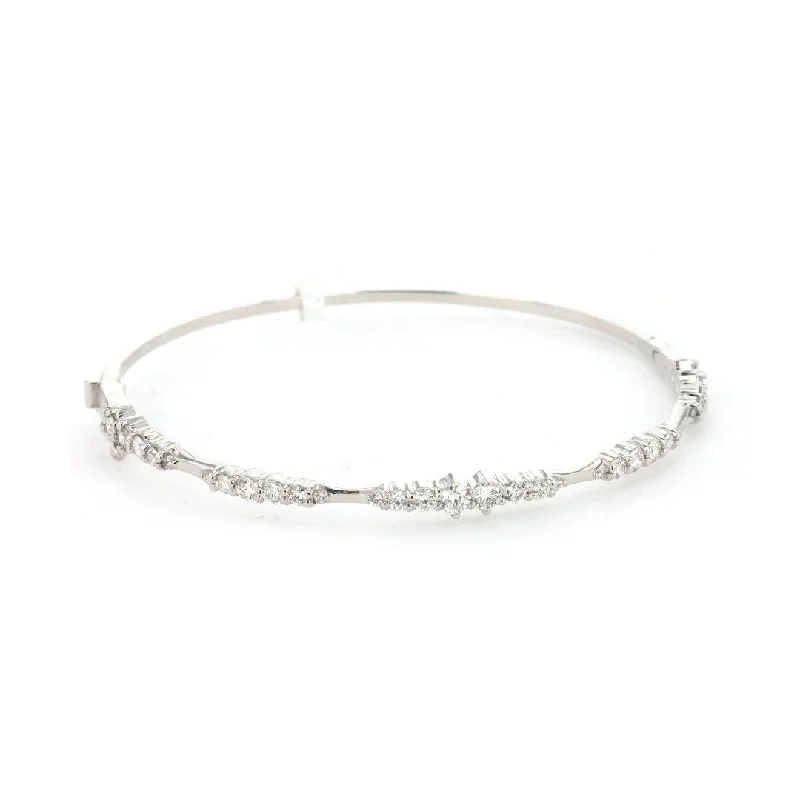 Shell Bracelets -1.22 ctw Diamond Bangle Bracelet