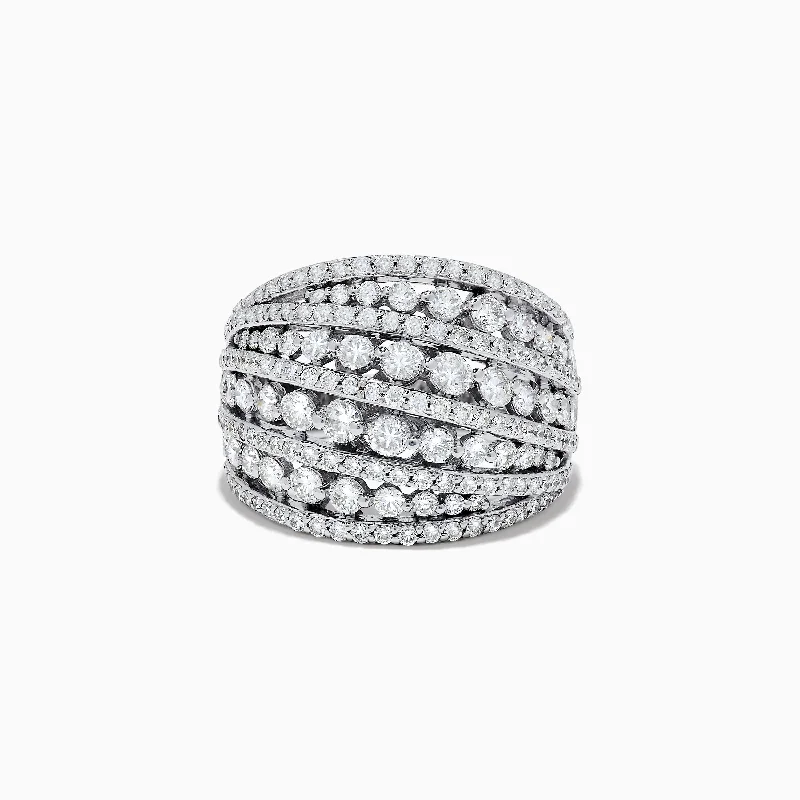 Ladies Rings with Xenotime-14K White Gold Diamond Ring