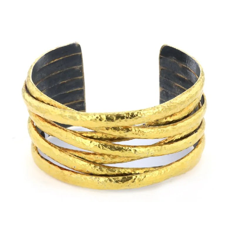 Enchanted Bracelets -24K & Silver Cuff Bracelet