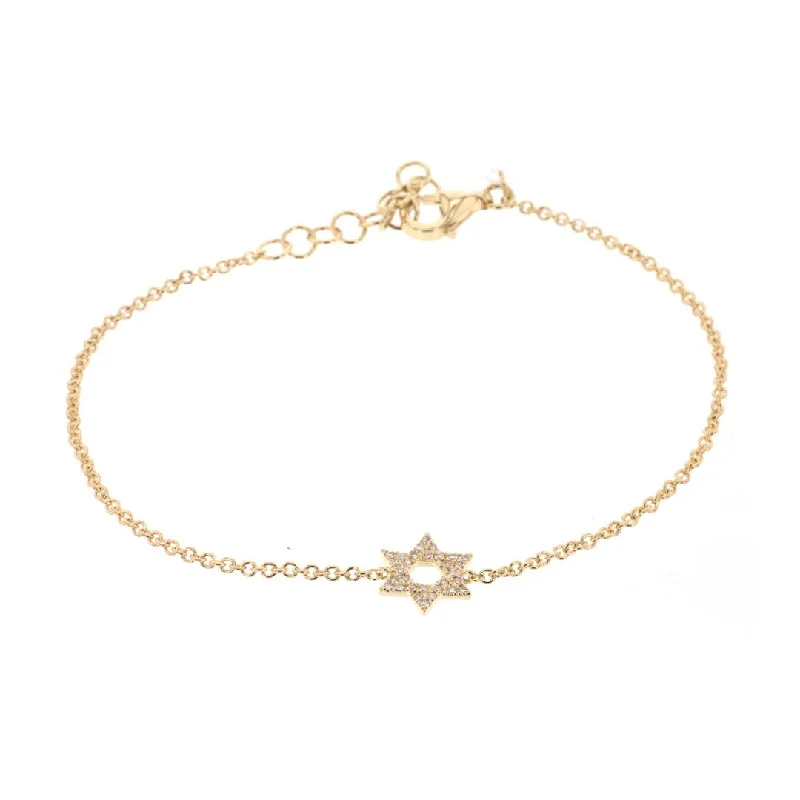 Fairy Bracelets -0.07 ctw Diamond Star of David Bracelet