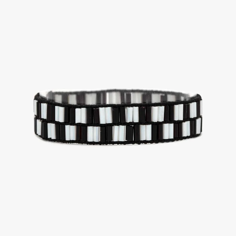 Empowerment Bracelets -Checkerboard Bead Stretch Bracelet