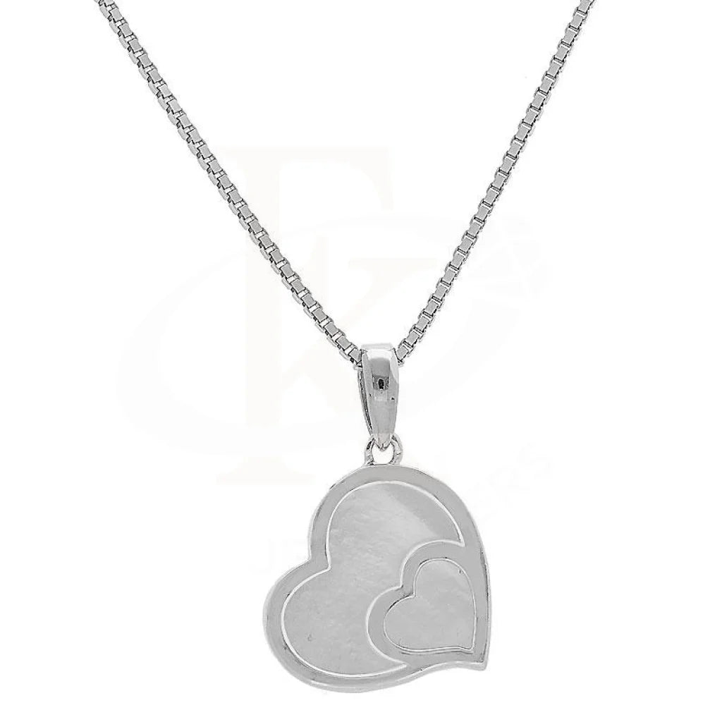 Courage Necklaces -Sterling Silver 925 Twin Heart Necklace - FKJNKL1981