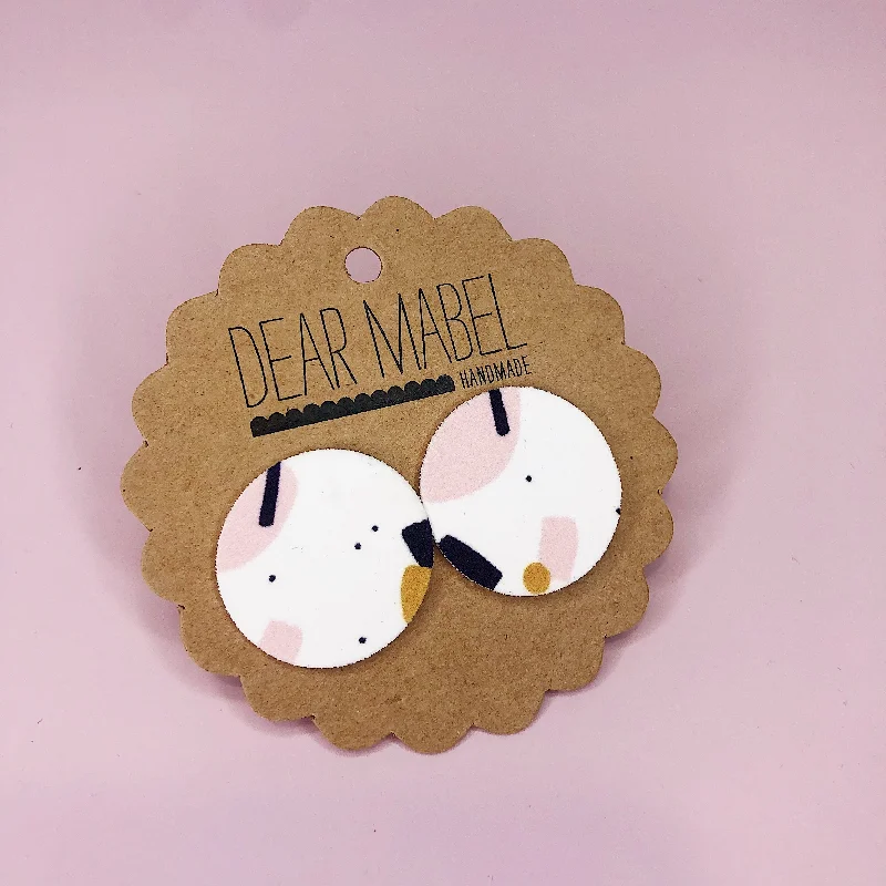 Ladies Earrings for Engineers-Dear Mabel Handmade - Blush, Copper & Black Earrings*