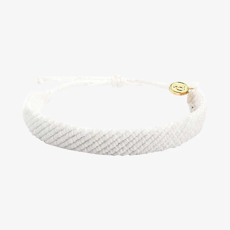 14K Gold Bracelets -Flat Wide Woven Bracelet