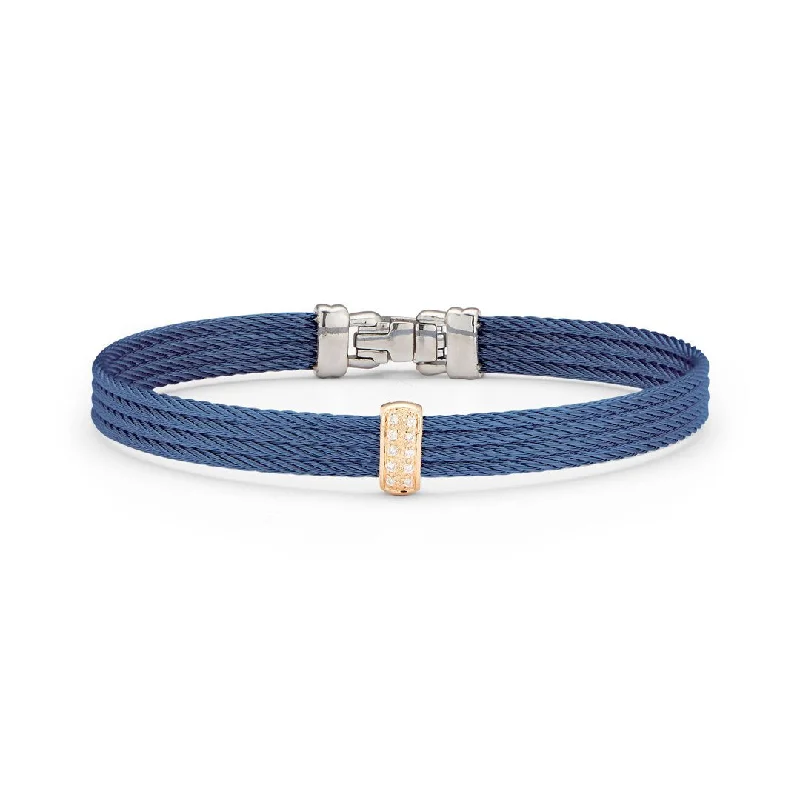 Urban Bracelets -0.05 ctw Diamond Cable Bangle Bracelet